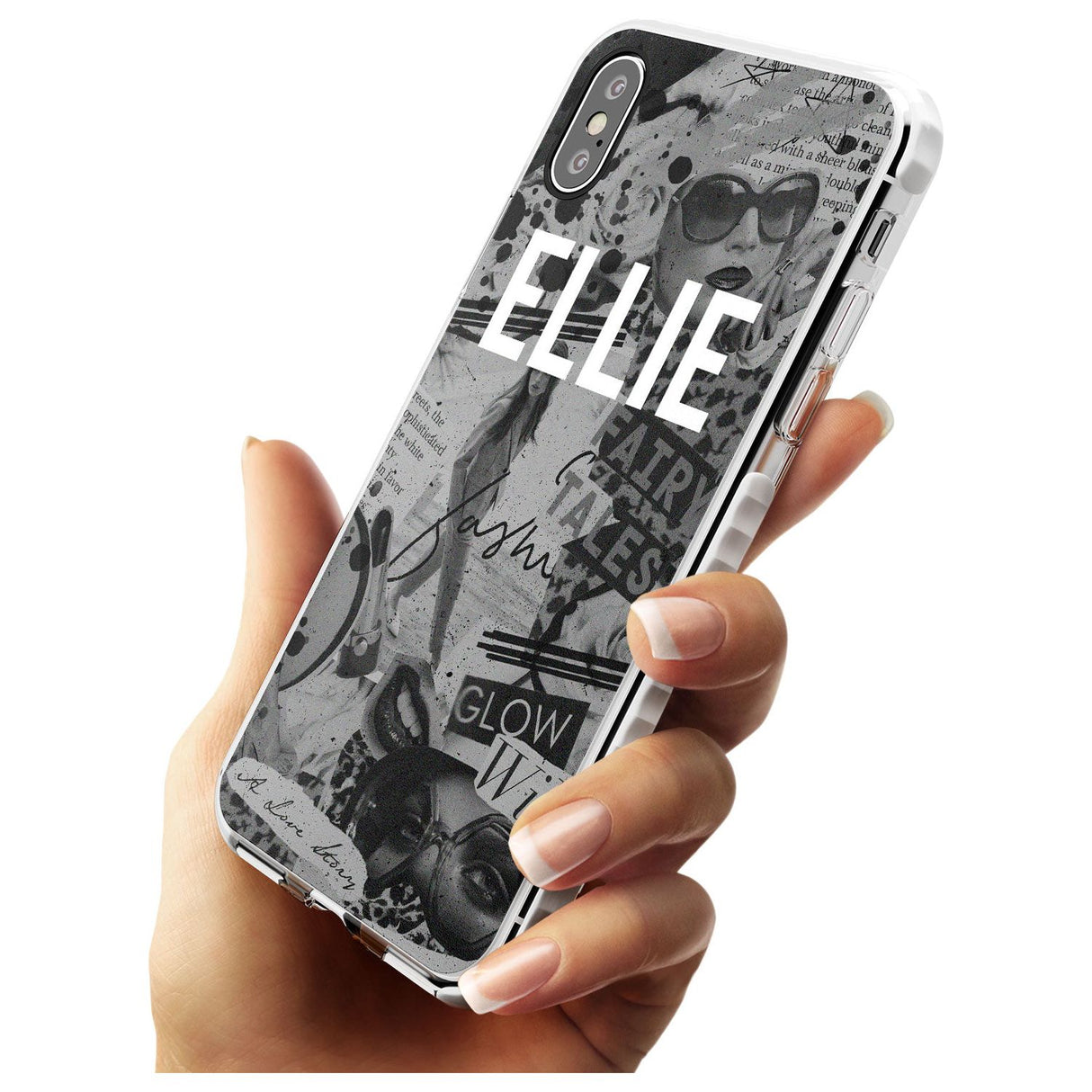 Grey Scale Fashion Collage iPhone Case   Custom Phone Case - Case Warehouse