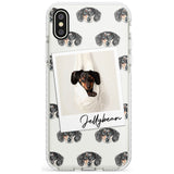 Dachshund, Black- Custom Dog Photo Slim TPU Phone Case Warehouse X XS Max XR