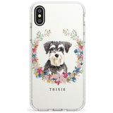 Miniature Schnauzer - Watercolour Dog Portrait Impact Phone Case for iPhone X XS Max XR