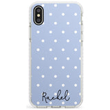 Simple Light Blue Dots iPhone Case  Impact Case Custom Phone Case - Case Warehouse