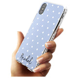 Simple Light Blue Dots iPhone Case   Custom Phone Case - Case Warehouse