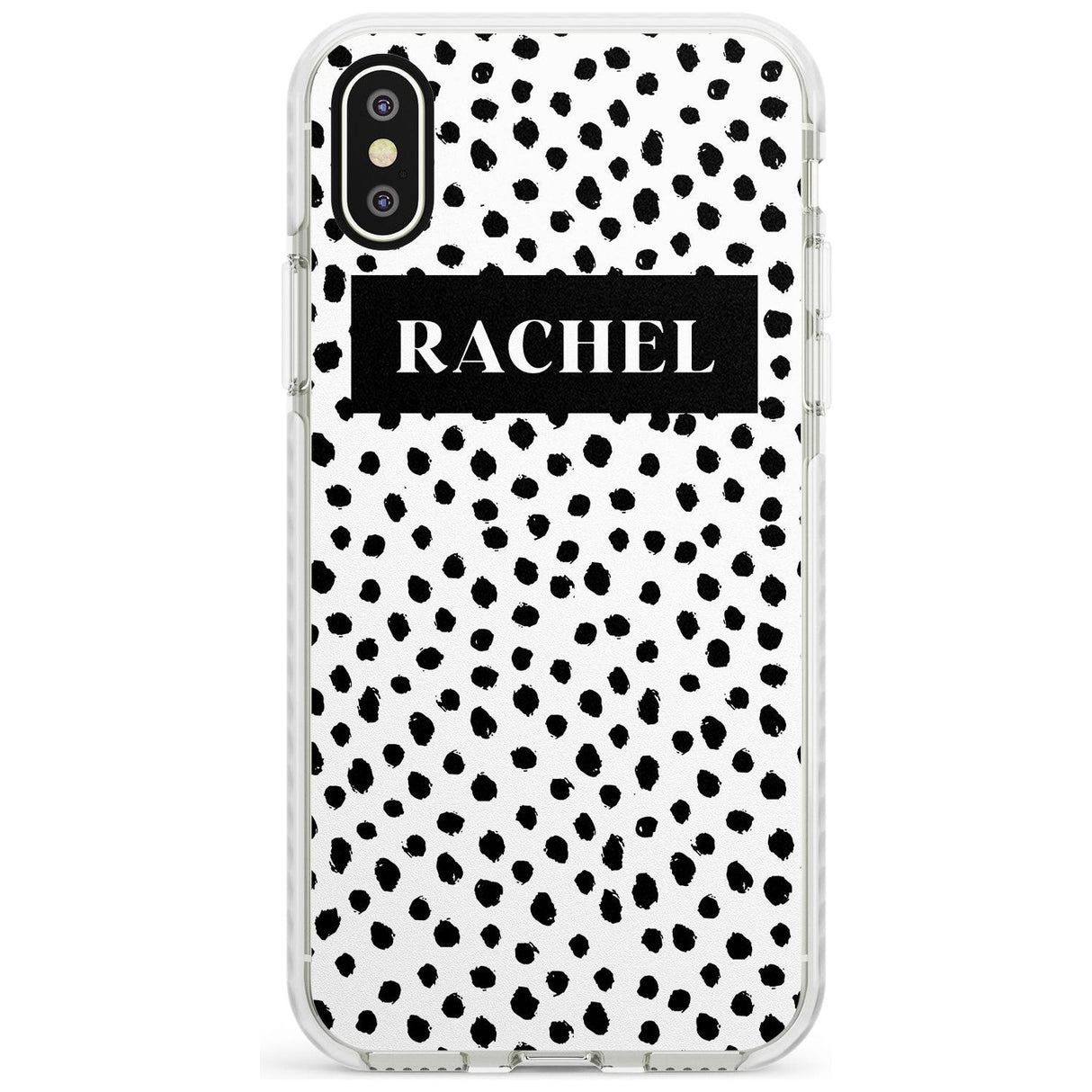 Black Bar & Dots iPhone Case  Impact Case Custom Phone Case - Case Warehouse