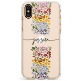 Custom Wildflower Stripe Slim TPU Phone Case Warehouse X XS Max XR