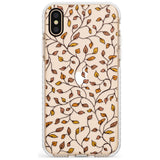 Personalised Autumn Leaves Pattern Impact Phone Case for iPhone X XS Max XR