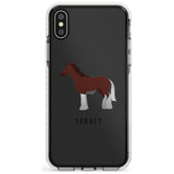 Personalised Brown Horse Impact Phone Case for iPhone X XS Max XR