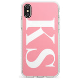 White & Pink Personalised Letters iPhone Case  Impact Case Custom Phone Case - Case Warehouse