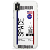 Personalised NASA Boarding Pass (Light) Impact Phone Case for iPhone X XS Max XR