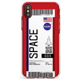 Personalised NASA Boarding Pass (Light) Impact Phone Case for iPhone X XS Max XR