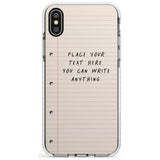 Custom School Paper Slim TPU Phone Case Warehouse X XS Max XR