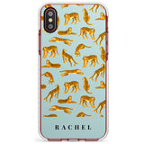 Personalised Tiger Pattern: Turquoise Slim TPU Phone Case Warehouse X XS Max XR