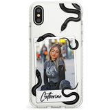 Personalised Snake Instant Photo Phone Case for iPhone X XS Max XR