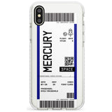 Mercury Custom Space Travel Ticket iPhone Case  Impact Case Custom Phone Case - Case Warehouse