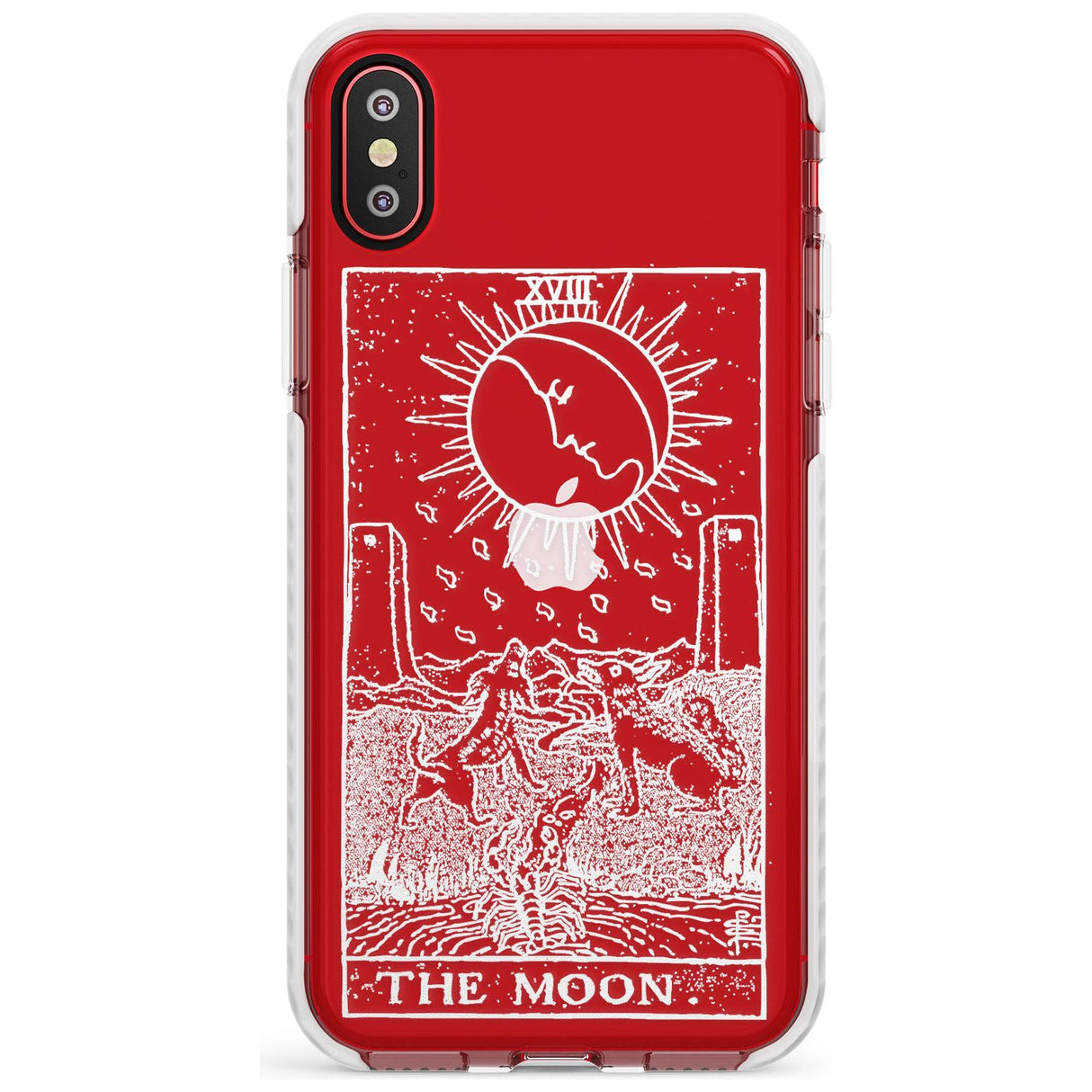 The Moon Tarot Card - White Transparent Slim TPU Phone Case Warehouse X XS Max XR