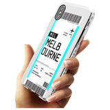 Melbourne Boarding Pass iPhone Case   Custom Phone Case - Case Warehouse