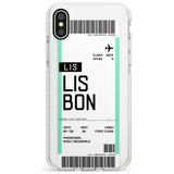 Lisbon Boarding Pass iPhone Case  Impact Case Custom Phone Case - Case Warehouse