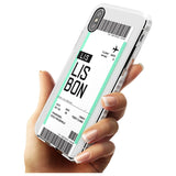 Lisbon Boarding Pass iPhone Case   Custom Phone Case - Case Warehouse