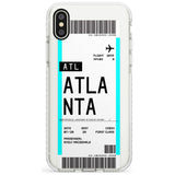 Atlanta Boarding Pass iPhone Case  Impact Case Custom Phone Case - Case Warehouse