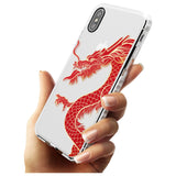 Large Black Dragon Impact Phone Case for iPhone X XS Max XR