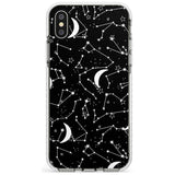 White Constellations on Black Slim TPU Phone Case Warehouse X XS Max XR