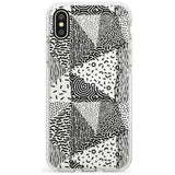 Pattern Mashup (Black) Slim TPU Phone Case Warehouse X XS Max XR