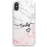 Pink Fade Marble iPhone Case  Impact Case Custom Phone Case - Case Warehouse