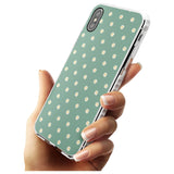 Daisy Pattern - Teal Cute Floral Daisy Design Slim TPU Phone Case Warehouse X XS Max XR