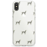 Dalmation Dog Pattern Clear Impact Phone Case for iPhone X XS Max XR