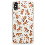 English Bulldog Watercolour Dog Pattern Phone Case iPhone X / iPhone XS / Impact Case,iPhone XR / Impact Case,iPhone XS MAX / Impact Case Blanc Space