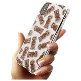 Cockapoo (Brown) Watercolour Dog Pattern Impact Phone Case for iPhone X XS Max XR