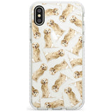 Golden Retriever Watercolour Dog Pattern Impact Phone Case for iPhone X XS Max XR