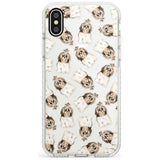 Shih tzu (Long Hair) Watercolour Dog Pattern Impact Phone Case for iPhone X XS Max XR