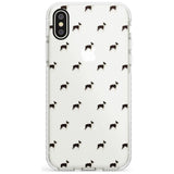 Boston Terrier Dog Pattern Clear Impact Phone Case for iPhone X XS Max XR