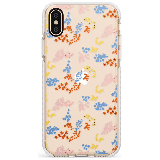 Small Flower Mix: Transparent Slim TPU Phone Case Warehouse X XS Max XR