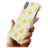 Daffodils Transparent Pattern Impact Phone Case for iPhone X XS Max XR