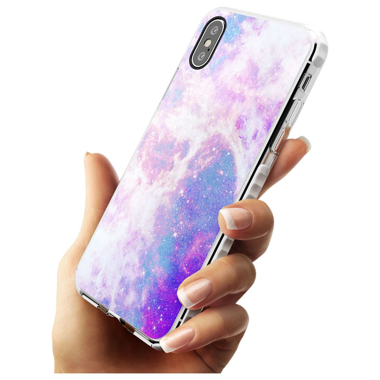 Purple & Blue Galaxy Pattern Design Impact Phone Case for iPhone X XS Max XR