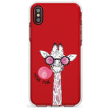 Think Pink Giraffe Impact Phone Case for iPhone X XS Max XR