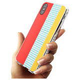 Abstract Grid Red, Blue, Yellow Impact Phone Case for iPhone X XS Max XR