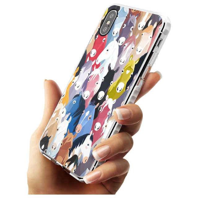 Colourful Horse Pattern Impact Phone Case for iPhone X XS Max XR