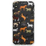 Horse Pattern Impact Phone Case for iPhone X XS Max XR