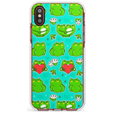 Frog Booty Kawaii Pattern Impact Phone Case for iPhone X XS Max XR