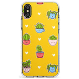 Plant Faces Kawaii Pattern Impact Phone Case for iPhone X XS Max XR