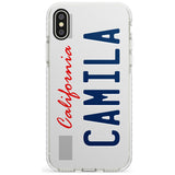 California License Plate Slim TPU Phone Case Warehouse X XS Max XR