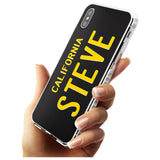 Vintage California License Plate Slim TPU Phone Case Warehouse X XS Max XR