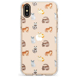 Cute Cat Pattern - Clear Slim TPU Phone Case Warehouse X XS Max XR