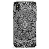 Large White Mandala Transparent Design Slim TPU Phone Case Warehouse X XS Max XR