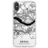 Map of Seoul, South Korea Impact Phone Case for iPhone X XS Max XR