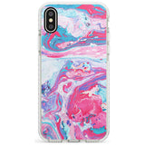 Pink, Blue & Purple Marbled Paper Pattern