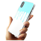 Melted Effect: Teal & White iPhone Case Impact Phone Case Warehouse X XS Max XR