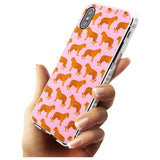 Tigers on Pink Pattern Impact Phone Case for iPhone X XS Max XR