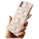 Leopard Print Stylish Abstract Faces Impact Phone Case for iPhone X XS Max XR